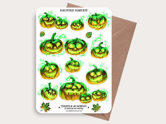 Haunted Harvest sticker sheet