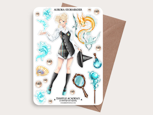 Aurora Stormrider sticker sheet