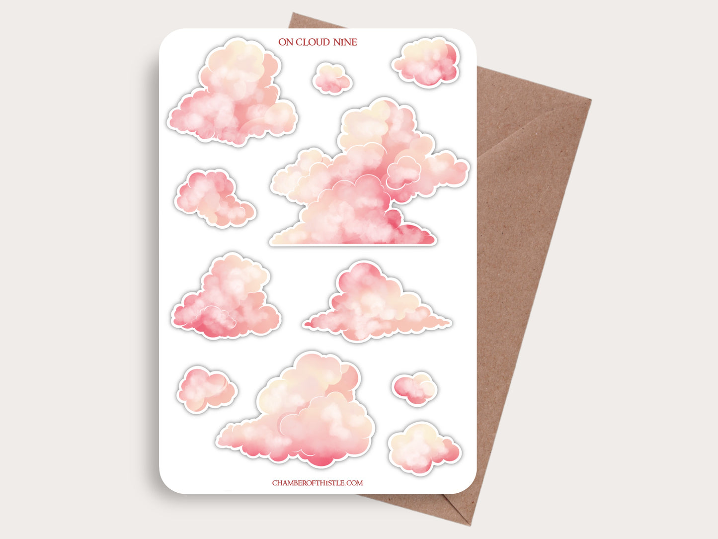 On cloud nine sticker sheet